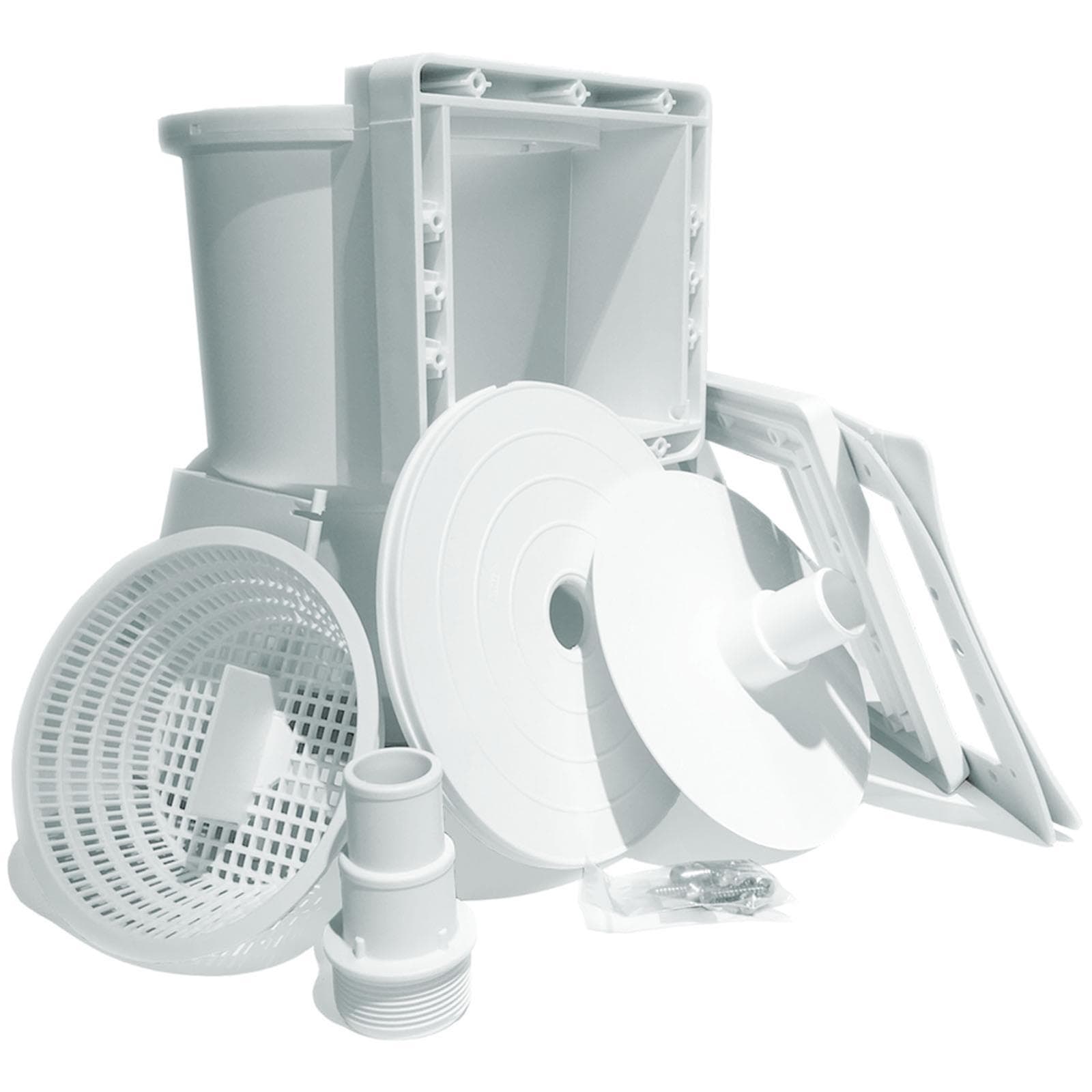 SKIMMER AR100 PER PISCINA RIGIDA GRE DA MURO PARETE COMPLETO VALVOLA RITORNO