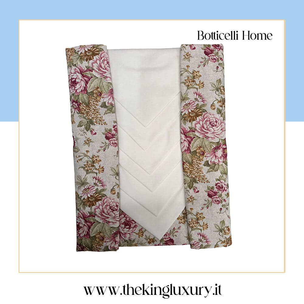 Tovaglia da Tavola Botticelli Procida X12 100% Cotone in Tovaglioli The King Luxury - San Marcellino, commercioVirtuoso.it