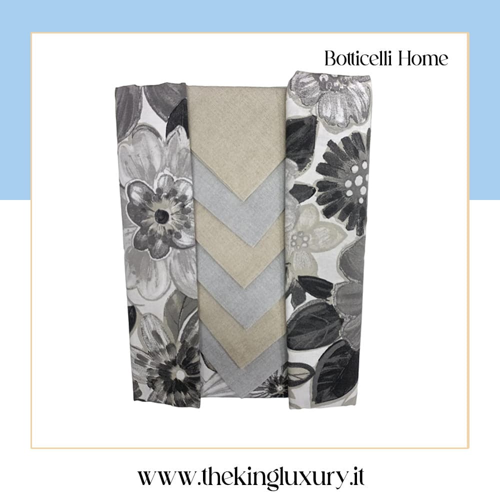 Tovaglia da Tavola Botticelli Procida X12 100% Cotone in Tovaglioli The King Luxury - San Marcellino, commercioVirtuoso.it