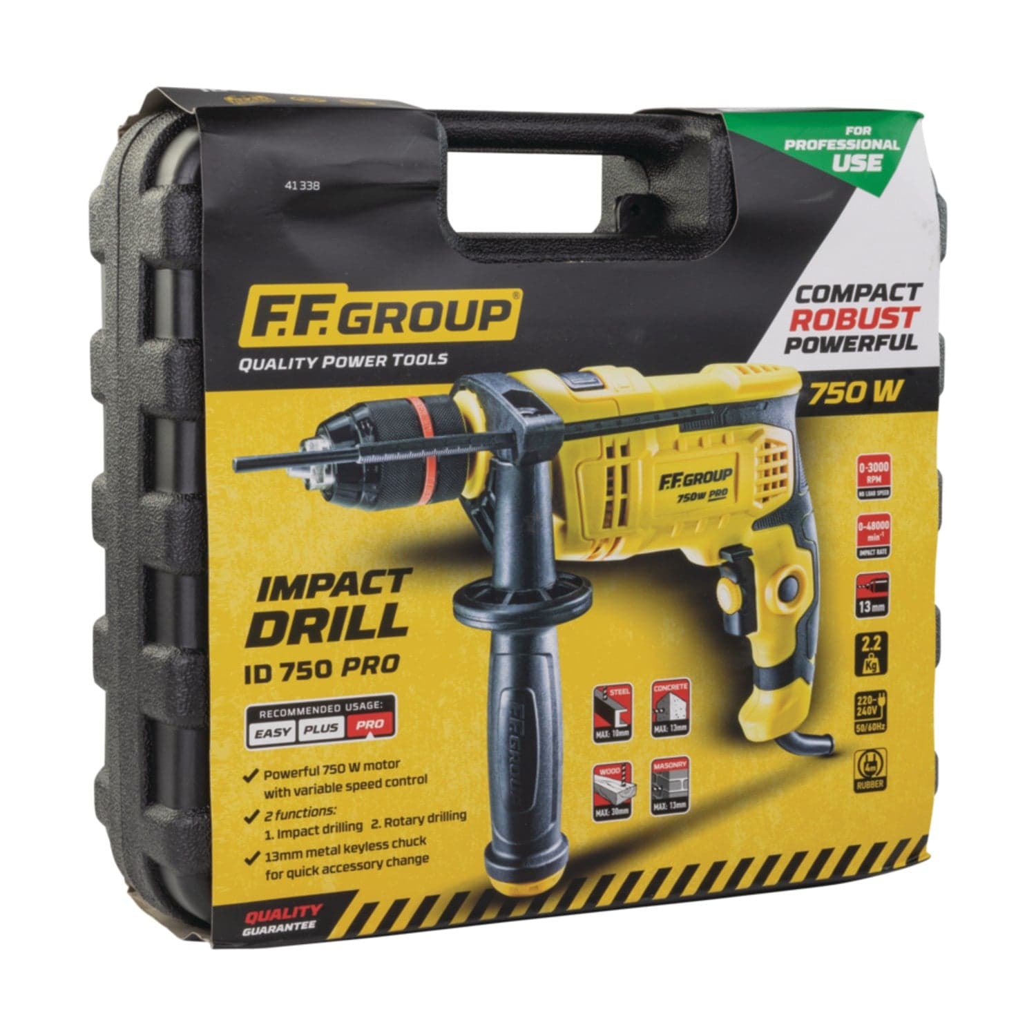 FF Group ID 750 PRO trapano a percussione da 750W - uso semi-professionale in Trapani a percussione Aloiserw.com - Altomonte, commercioVirtuoso.it