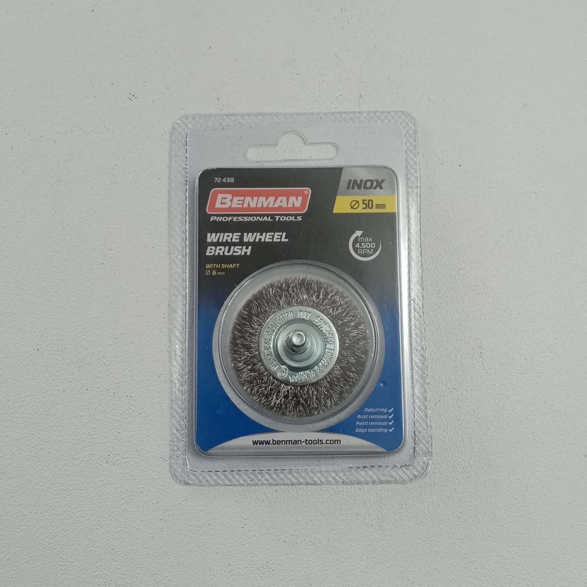 Benman spazzola circolare da 50mm con gambo 6mm in filo ondulato in Spazzole metalliche Aloiserw.com - Altomonte, commercioVirtuoso.it