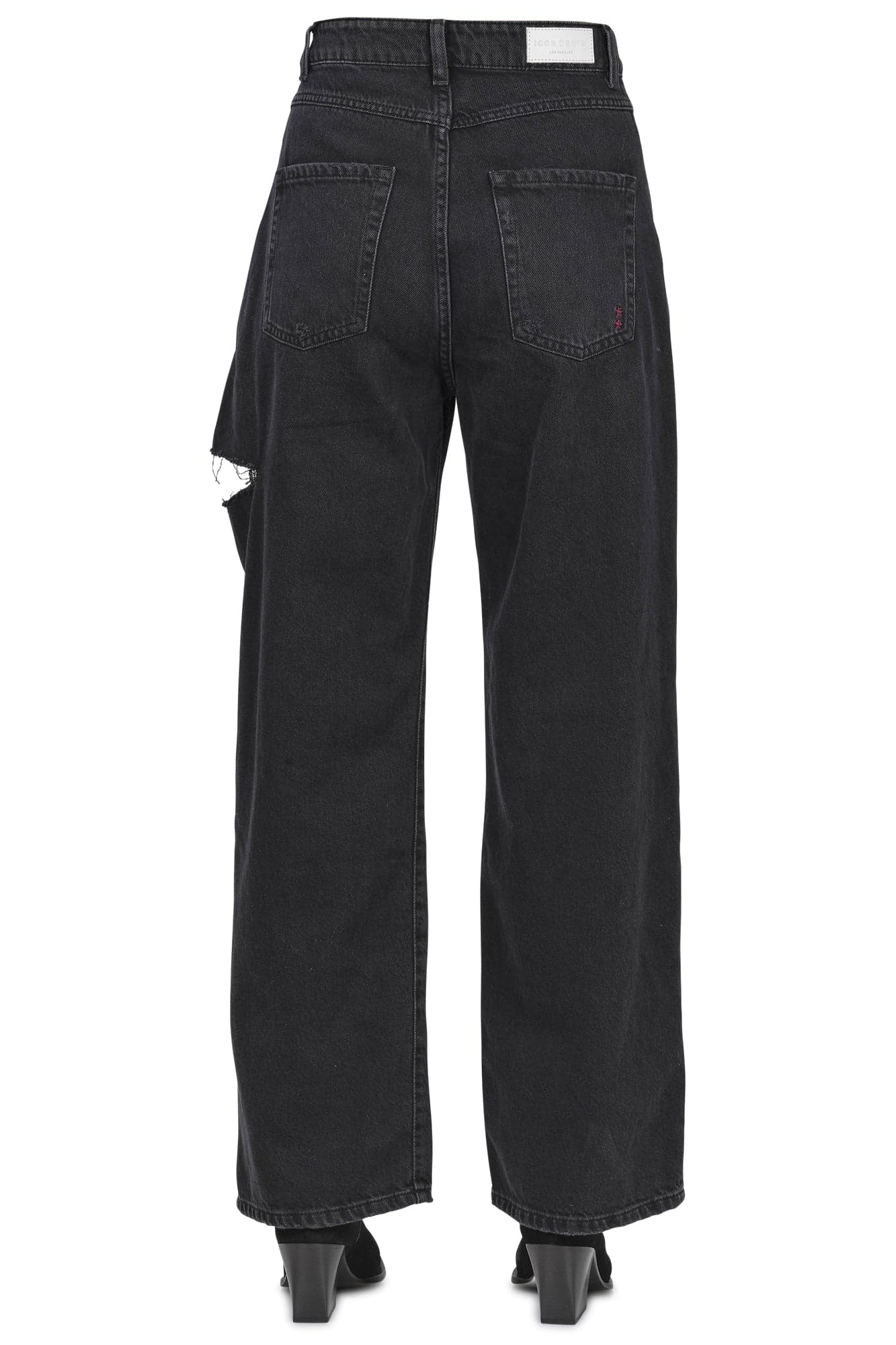 ICON DENIM Icon Denim - Jeans - 460538 - Nero da donna in Pantaloni sportivi Drestige - Casamassima, commercioVirtuoso.it