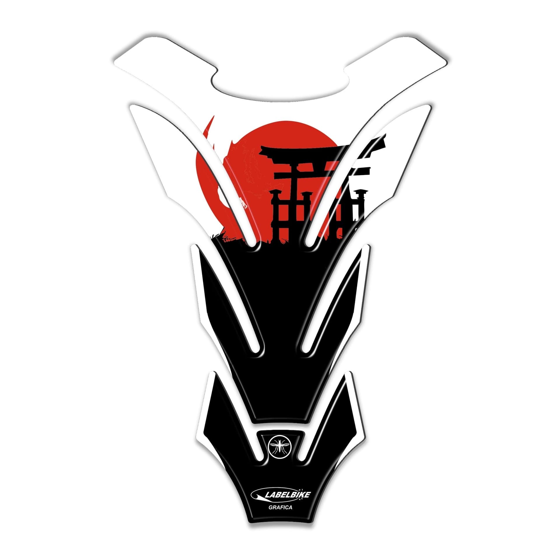 Adesivo 3D Paraserbatoio con grafica Giappone compatibile con serbatoio moto in Decalcomanie adesivi e magneti LabelBike - Bibbiano, commercioVirtuoso.it