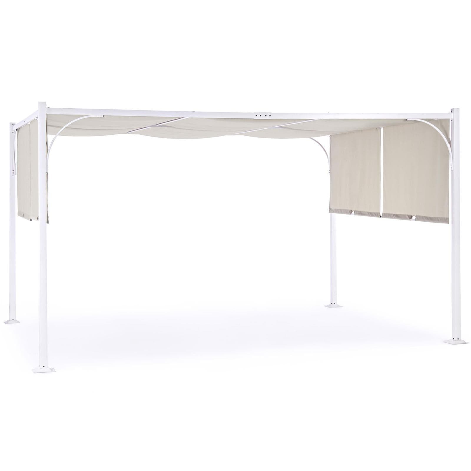 Gazebo moderno per giardino e veranda "Slide", pergolato scorrevole di design 3 x 4 mt - 3