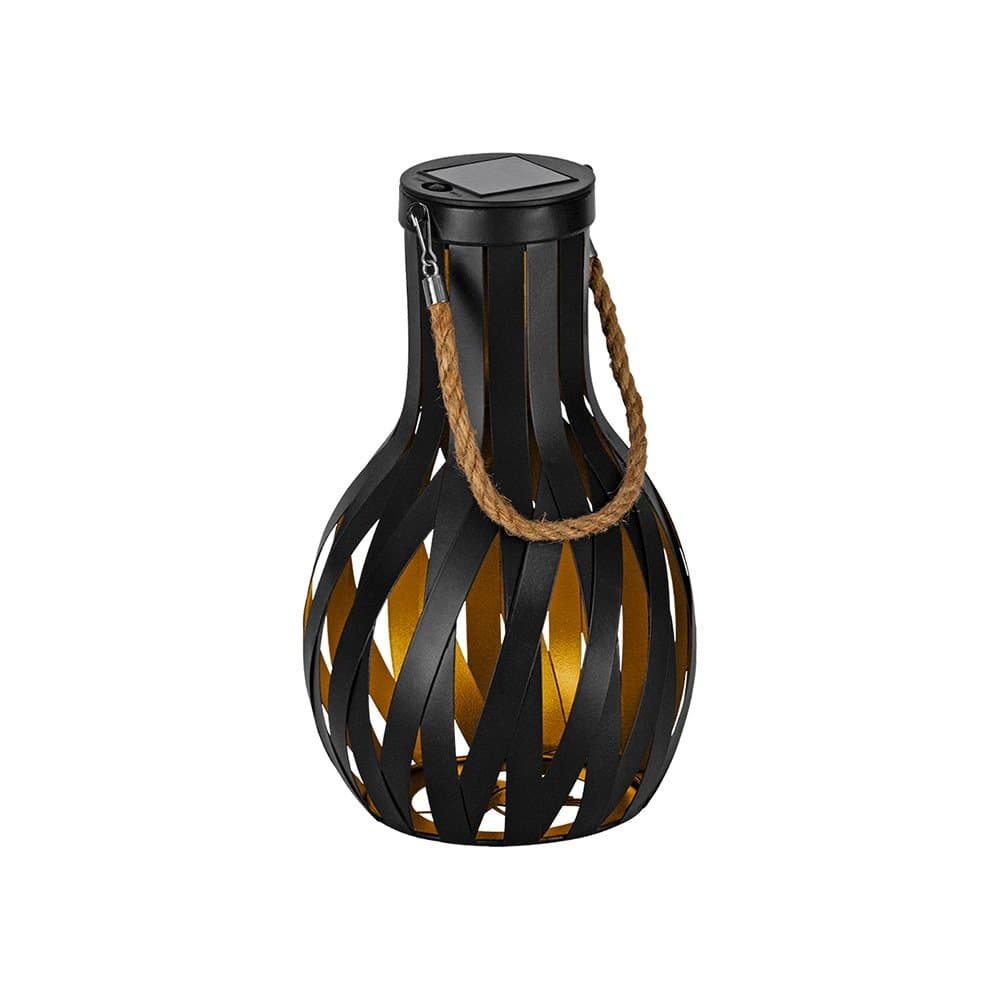 Lampada Industrial Da Esterno Z_Solar Led Acciaio Nero E Oro in Lampade da parete LuceArt - Montecorvino Pugliano, commercioVirtuoso.it