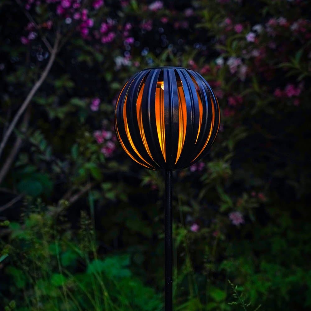 Paletto Industrial Da Esterno Z_Solar Led Acciaio Nero E Oro in Luci per sentieri LuceArt - Montecorvino Pugliano, commercioVirtuoso.it