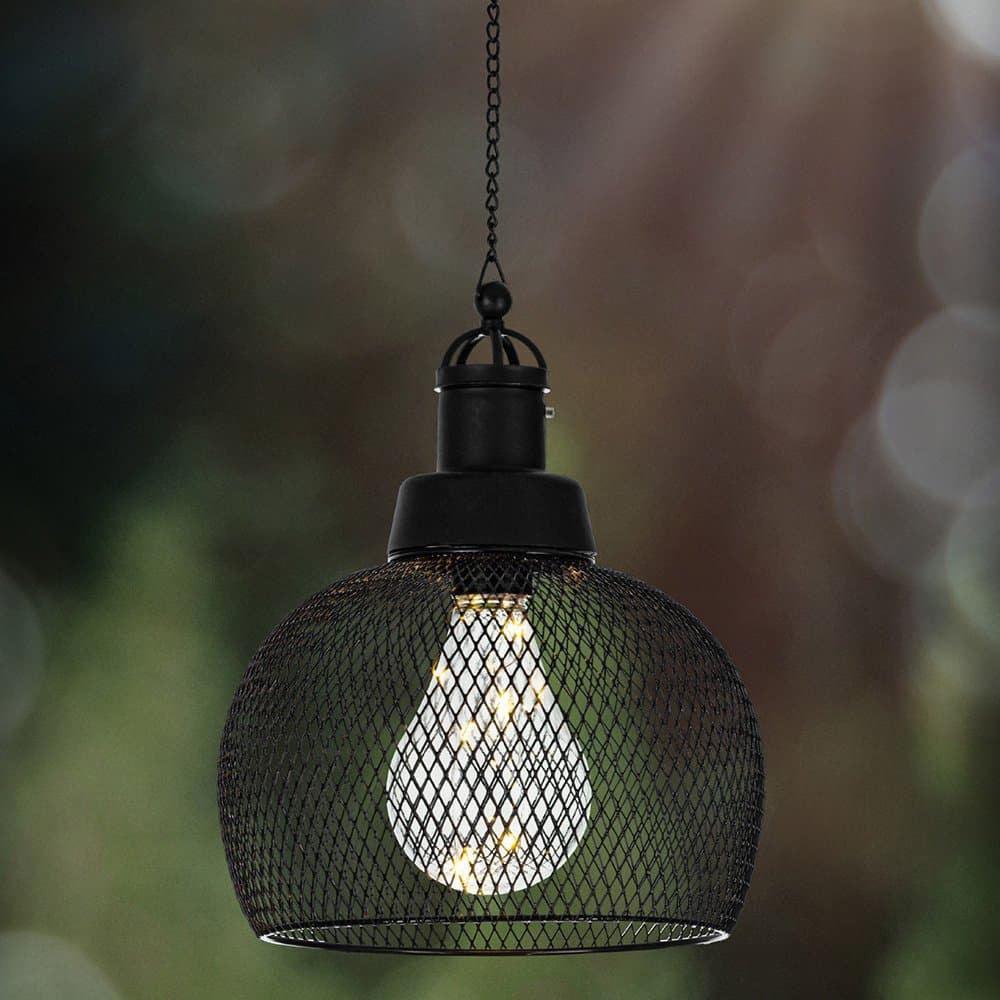 Sospensione Industrial Da Esterno Z_Solar Led Metallo Nero in Proiettori LuceArt - Montecorvino Pugliano, commercioVirtuoso.it
