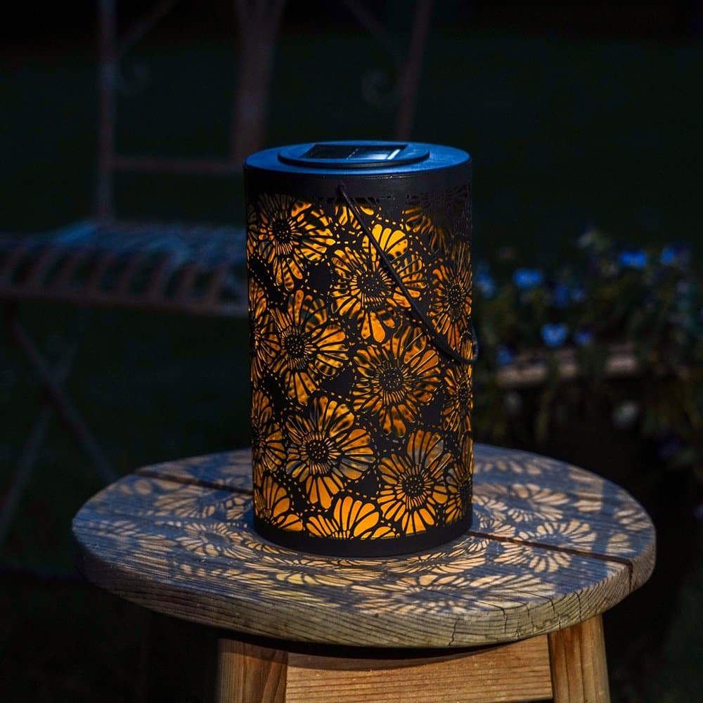 Lampada Contemporanea Da Esterno Z_Solar Led Metallo Bronzo Con Fantasia in Lampade da parete LuceArt - Montecorvino Pugliano, commercioVirtuoso.it