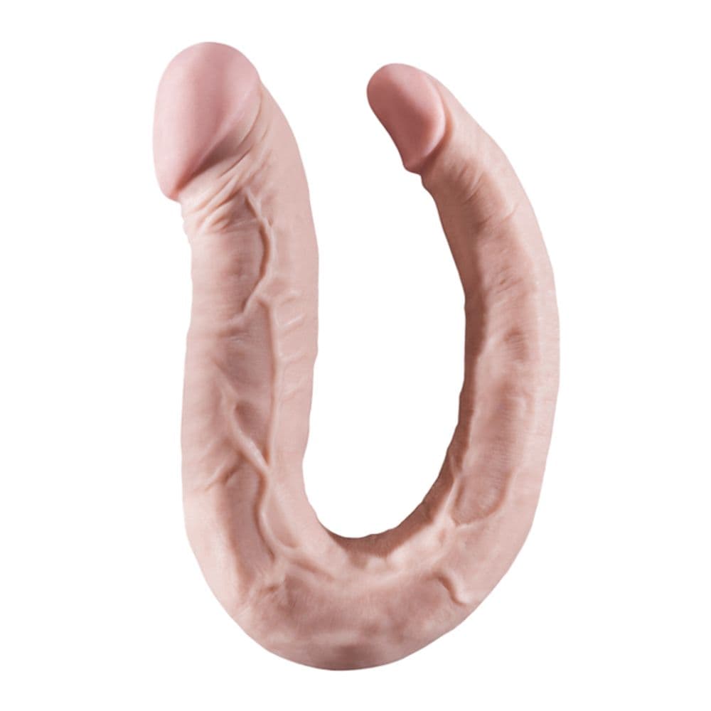 Fallo dildo realistico doppio anale vaginale flessibile forma U-shaped dong 41cm rosa carne in Dildo doppi Kondorama - Martinsicuro, commercioVirtuoso.it