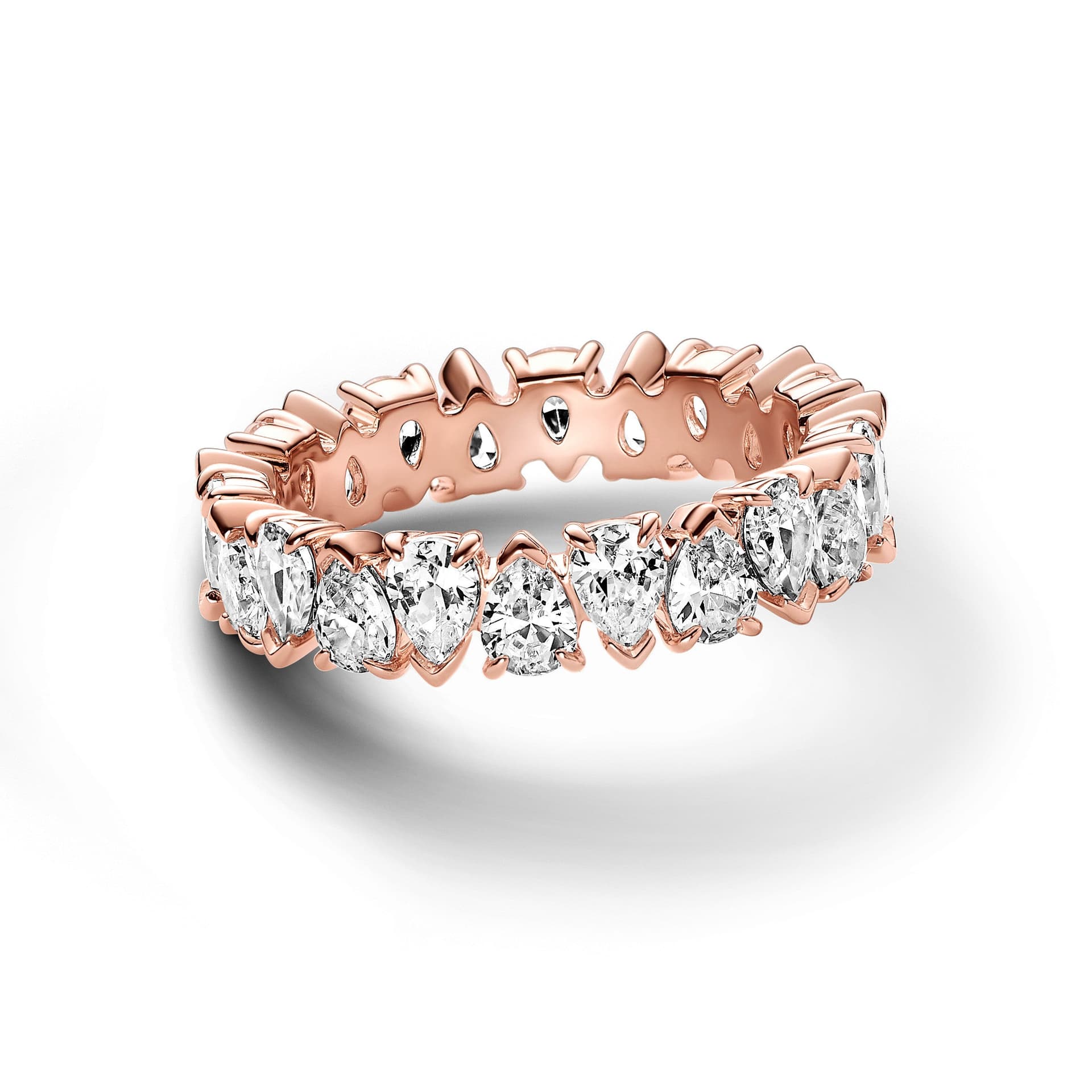 Pandora -  Anello Fascia Gocce Asimmetriche in Anelli Alba Gioielli - Casoria, commercioVirtuoso.it