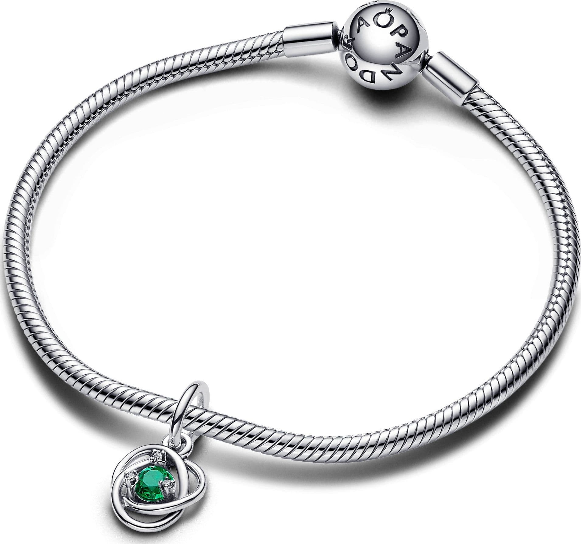 Pandora - charm Pendente Cerchio Eterno Verde Scuro Maggio in Bead Charm Alba Gioielli - Casoria, commercioVirtuoso.it