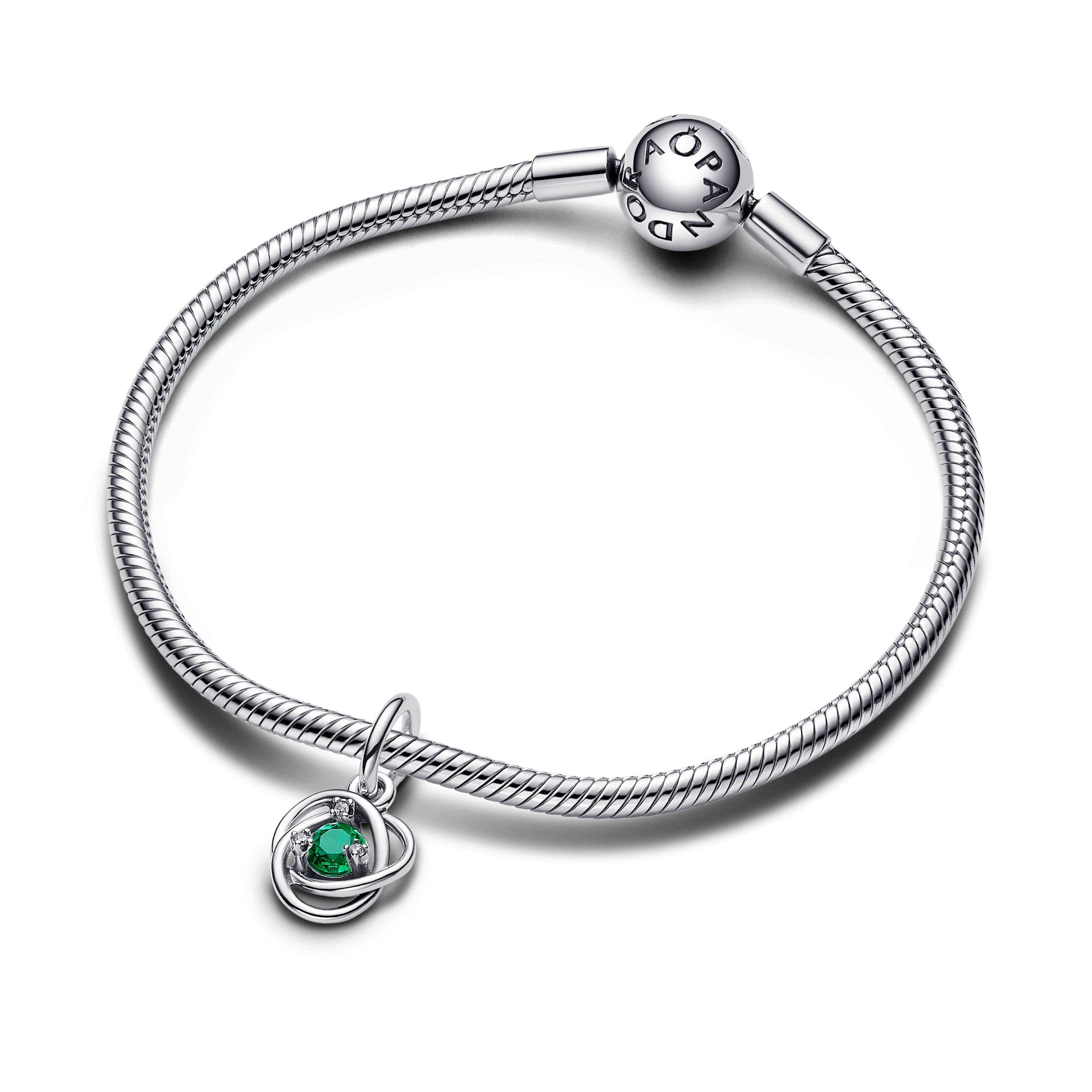 Pandora - charm Pendente Cerchio Eterno Verde Scuro Maggio in Bead Charm Alba Gioielli - Casoria, commercioVirtuoso.it