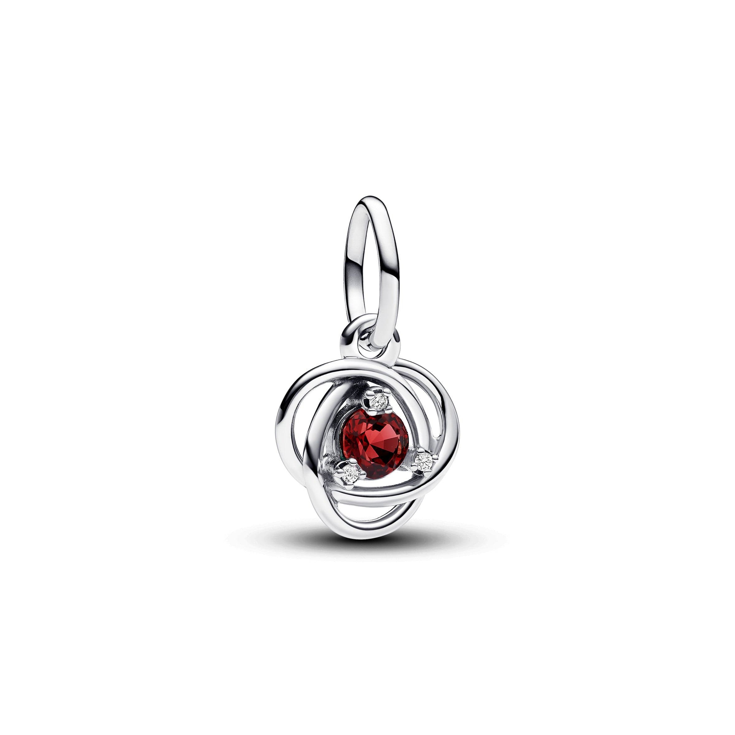 Pandora - Pendente Cerchio Eterno Rosso Scuro Gennaio in Bead Charm Alba Gioielli - Casoria, commercioVirtuoso.it