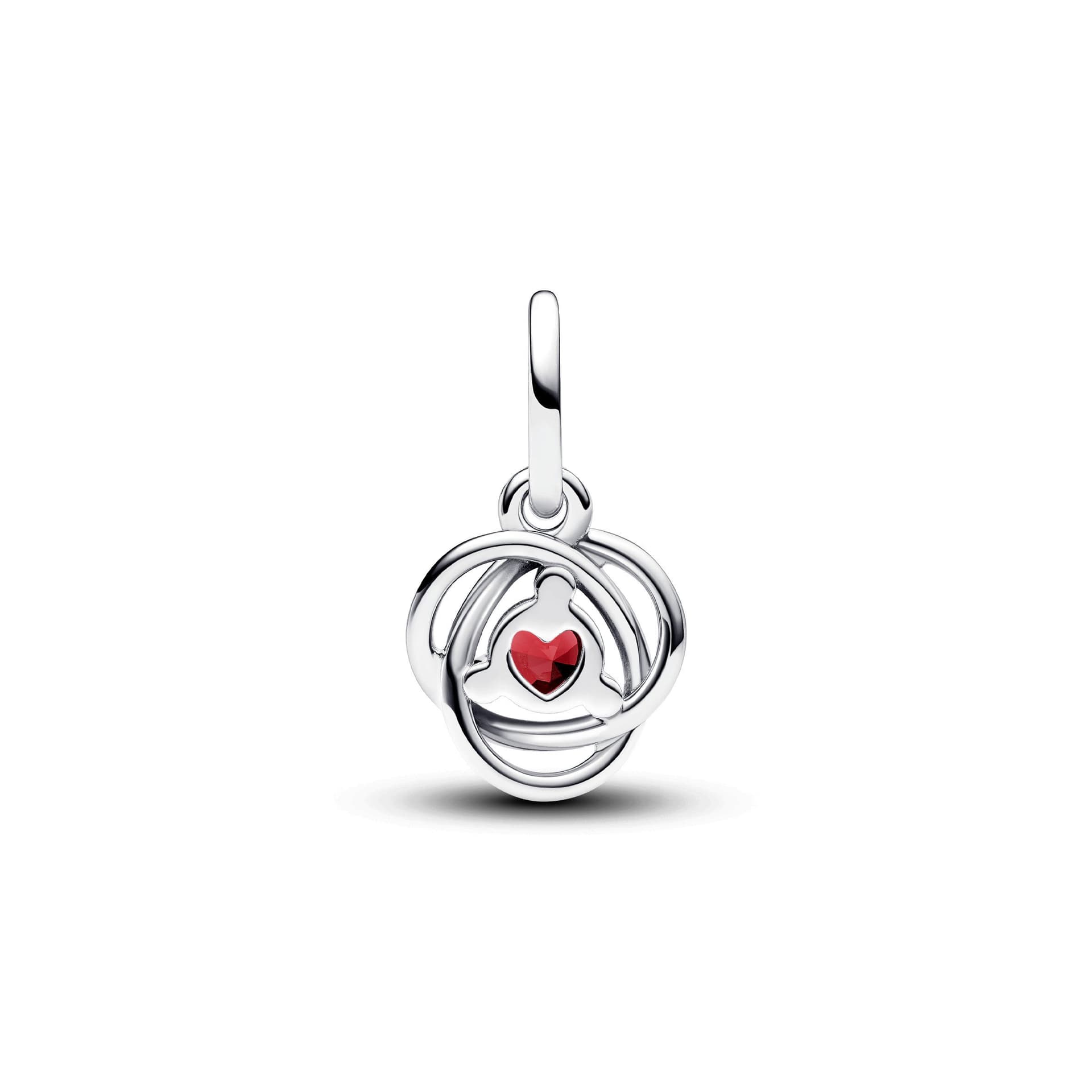 Pandora - Pendente Cerchio Eterno Rosso Scuro Gennaio in Bead Charm Alba Gioielli - Casoria, commercioVirtuoso.it