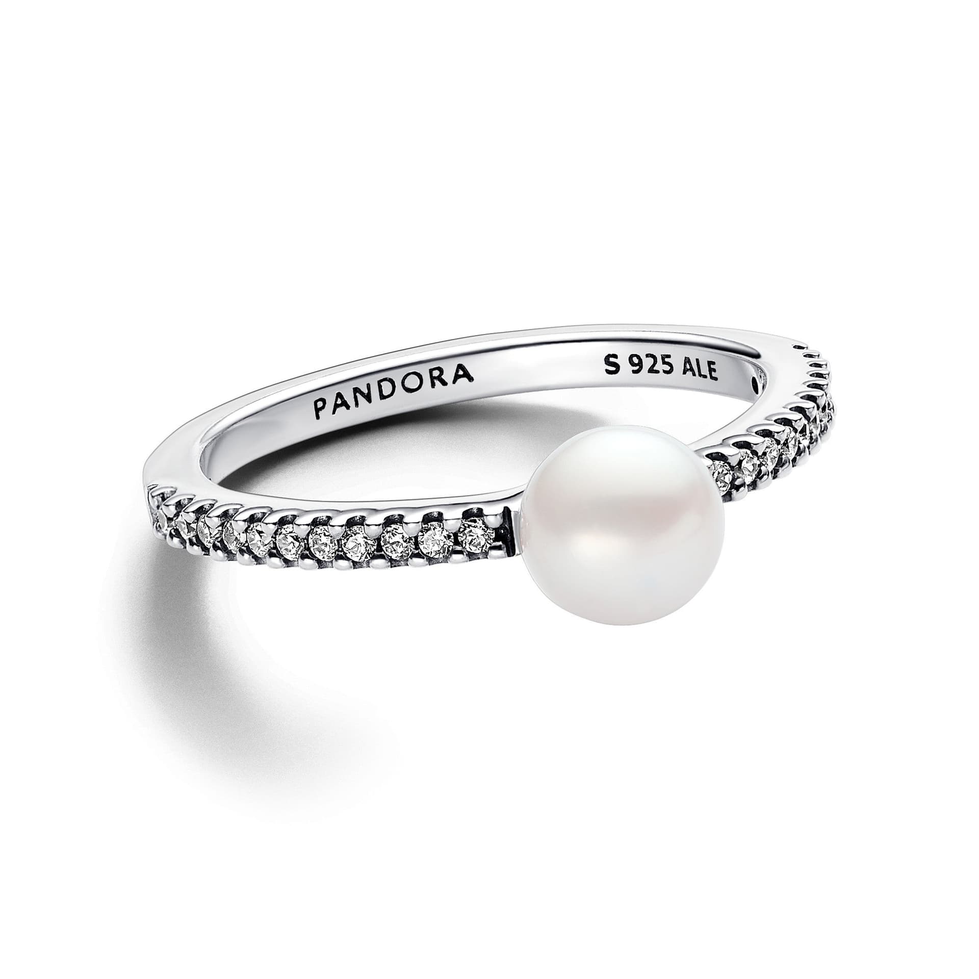 Pandora - Anello Perla d’Acqua Dolce Coltivata e Pavè in Anelli Alba Gioielli - Casoria, commercioVirtuoso.it