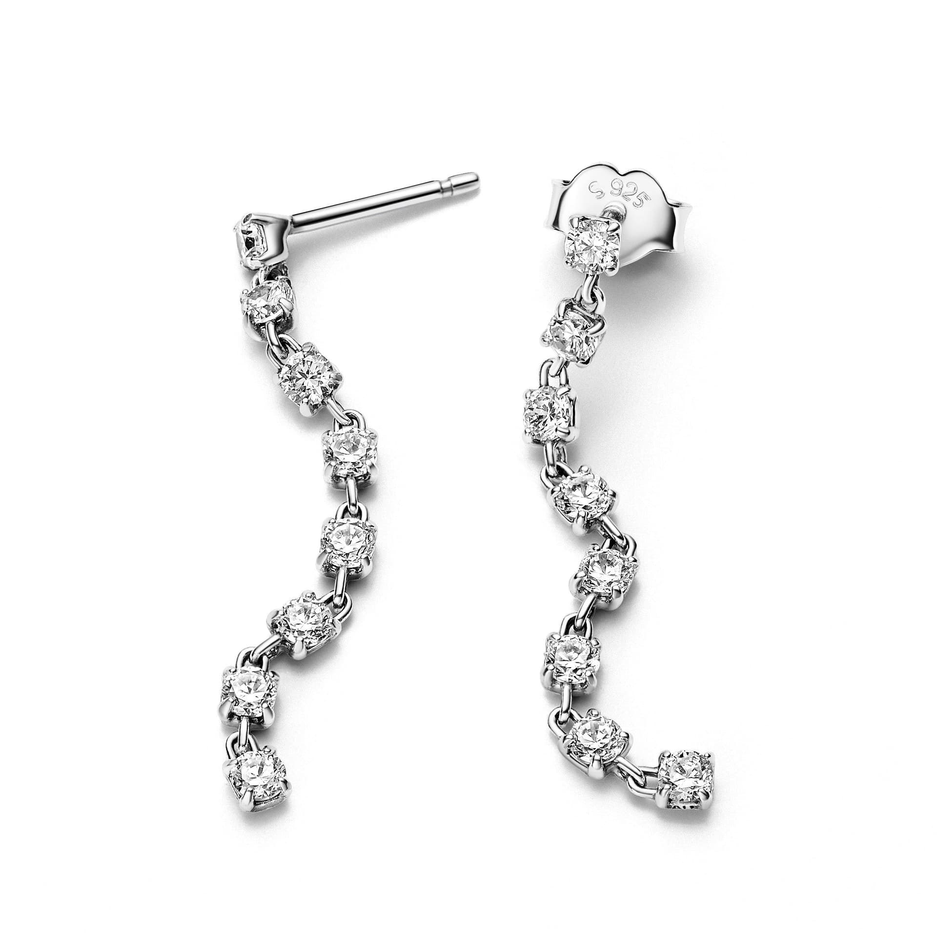 Pandora - Orecchini Pendenti Cascata di Pietre in Orecchini Alba Gioielli - Casoria, commercioVirtuoso.it