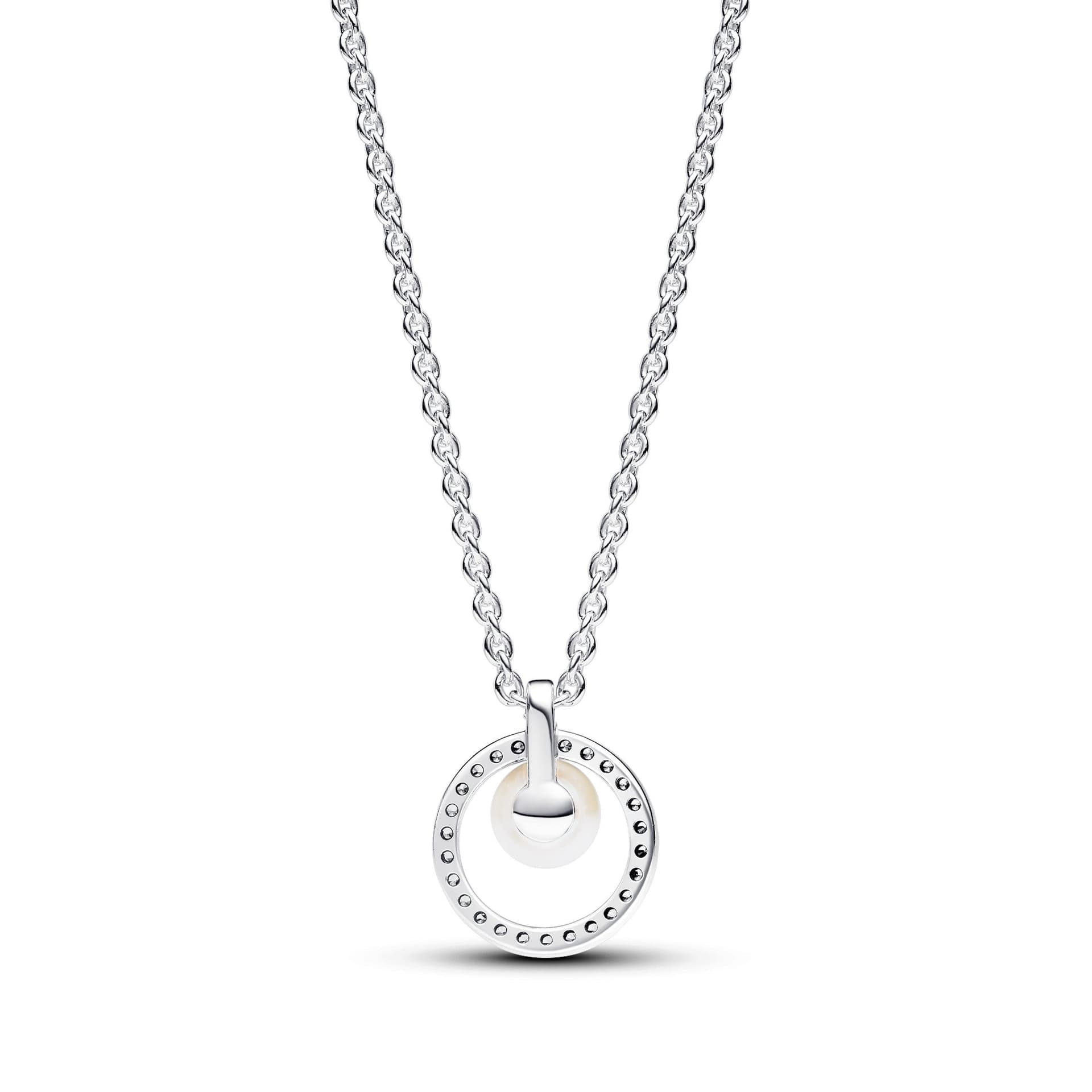 Pandora - Collana con Perla d’Acqua Dolce Coltivata e Pavè in Collane Alba Gioielli - Casoria, commercioVirtuoso.it