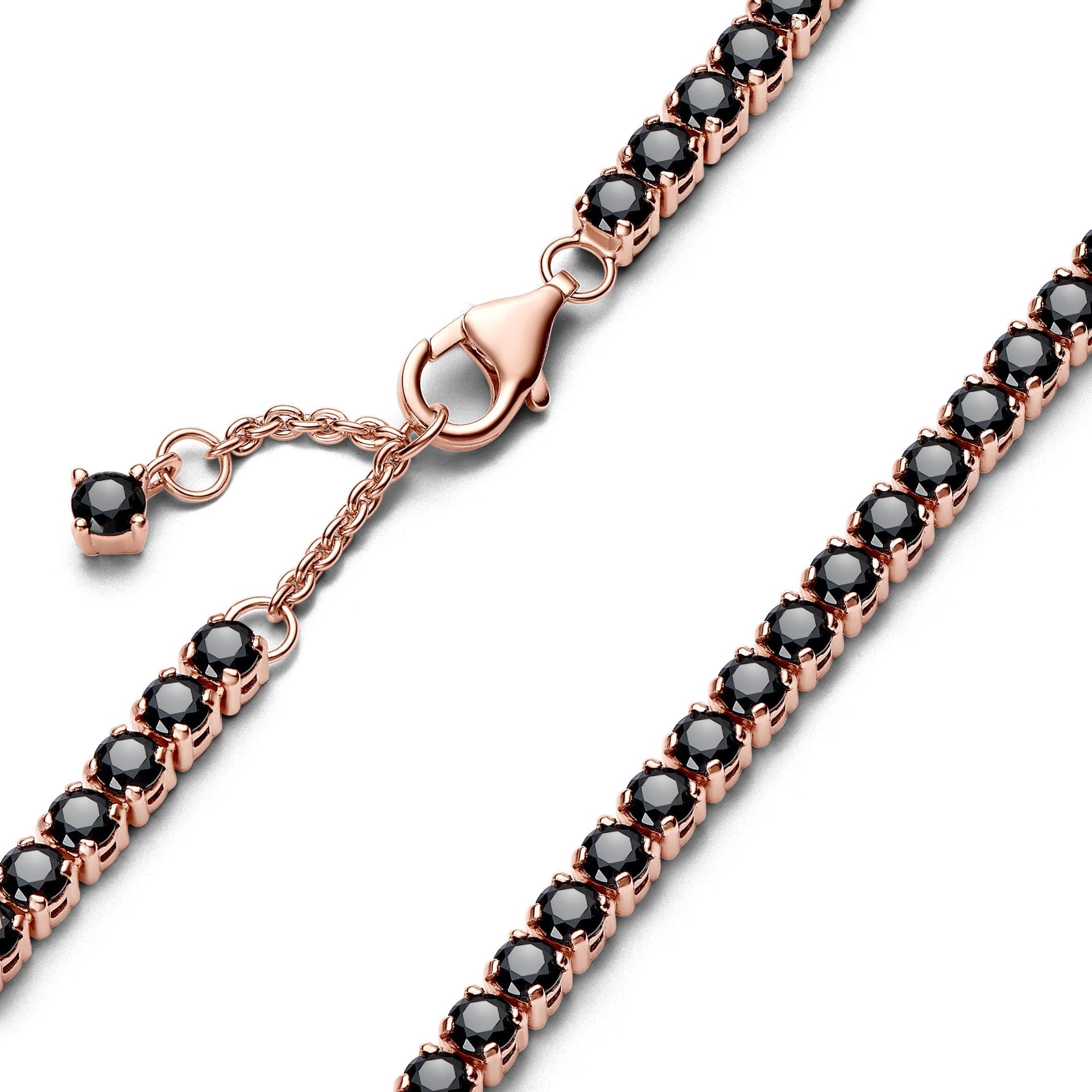 Pandora - Bracciale Tennis con Pietre Nere in Bracciali Alba Gioielli - Casoria, commercioVirtuoso.it