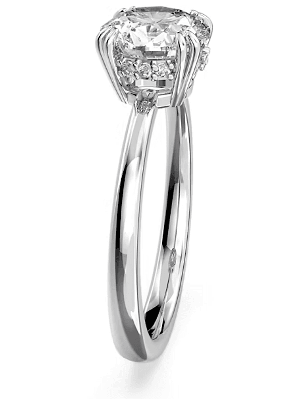 Swarovski - Anello cocktail Constella Taglio tondo, Bianco, Placcato rodio in Anelli Alba Gioielli - Casoria, commercioVirtuoso.it