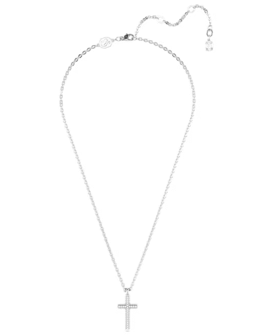 Swarovski - Collana con Pendente Insigne Pavé, Croce, Bianco, Placcato rodio in Collane Alba Gioielli - Casoria, commercioVirtuoso.it