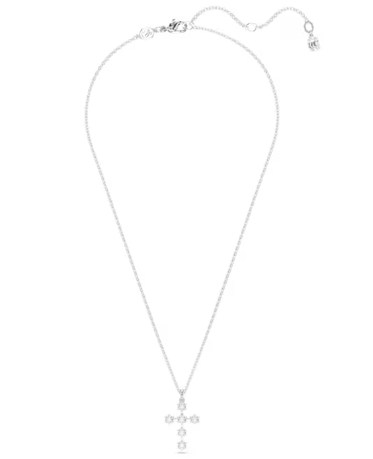 Swarovski  - Collana con Pendente Insigne Taglio tondo, Croce, Bianco, Placcato rodio in Collane Alba Gioielli - Casoria, commercioVirtuoso.it