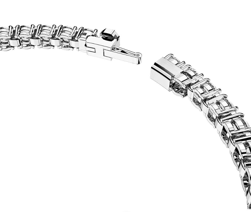 Swarovski - Bracciale Matrix Tennis Taglio tondo, Bianco, Placcato rodio in Bracciali Alba Gioielli - Casoria, commercioVirtuoso.it
