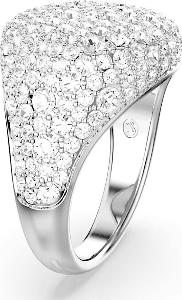 Swarovski - Anello cocktail Meteora Bianco, Placcato rodio in Anelli Alba Gioielli - Casoria, commercioVirtuoso.it