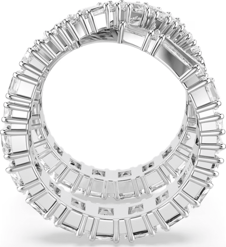 Swarovski - Anello Hyperbola Infinito, Bianco, Placcato color argento in Anelli Alba Gioielli - Casoria, commercioVirtuoso.it