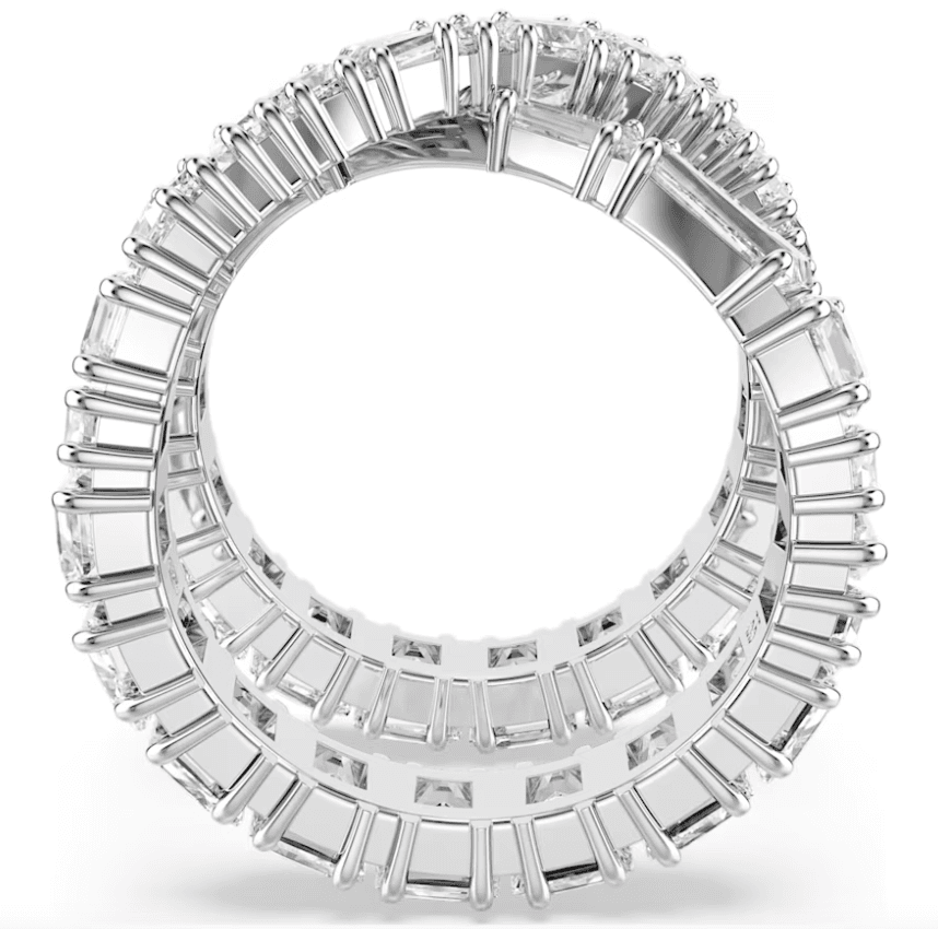 Swarovski - Anello Hyperbola Infinito, Bianco, Placcato color argento in Anelli Alba Gioielli - Casoria, commercioVirtuoso.it