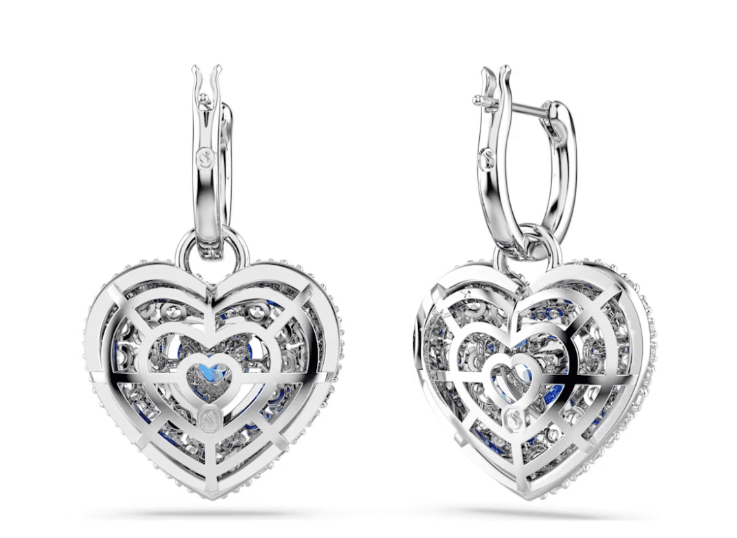 Swarovski - Orecchini pendenti Hyperbola Cuore, Blu, Placcato rodio in Orecchini Alba Gioielli - Casoria, commercioVirtuoso.it