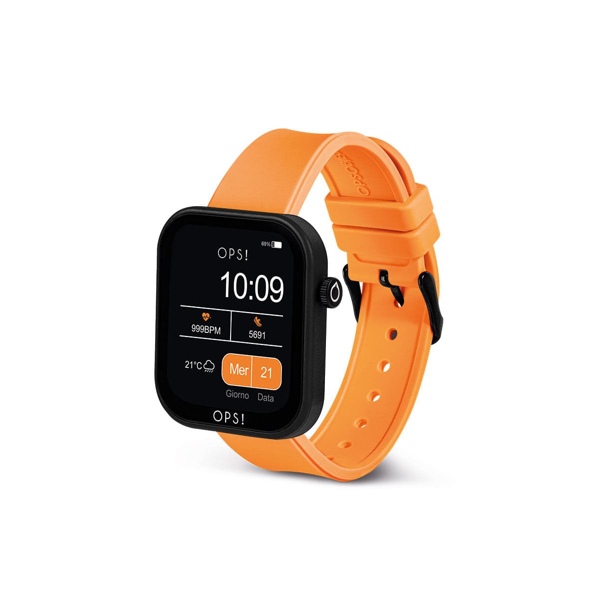 Ops Object - Smartwatch ACTIVE CALL Arancione in Smartwatches fashion Alba Gioielli - Casoria, commercioVirtuoso.it