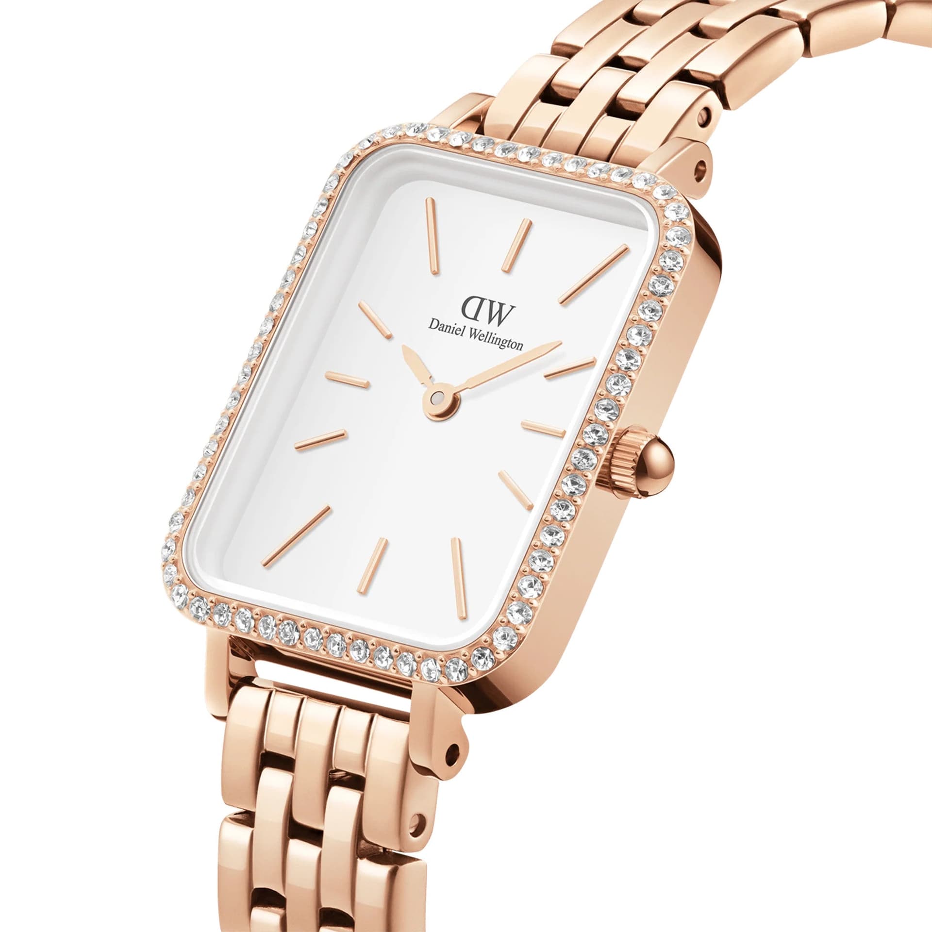 Daniel Wellington - OROLOGIO QUADRO LUMINE BEZEL 5-LINK MELROSE in Orologi da polso Alba Gioielli - Casoria, commercioVirtuoso.it