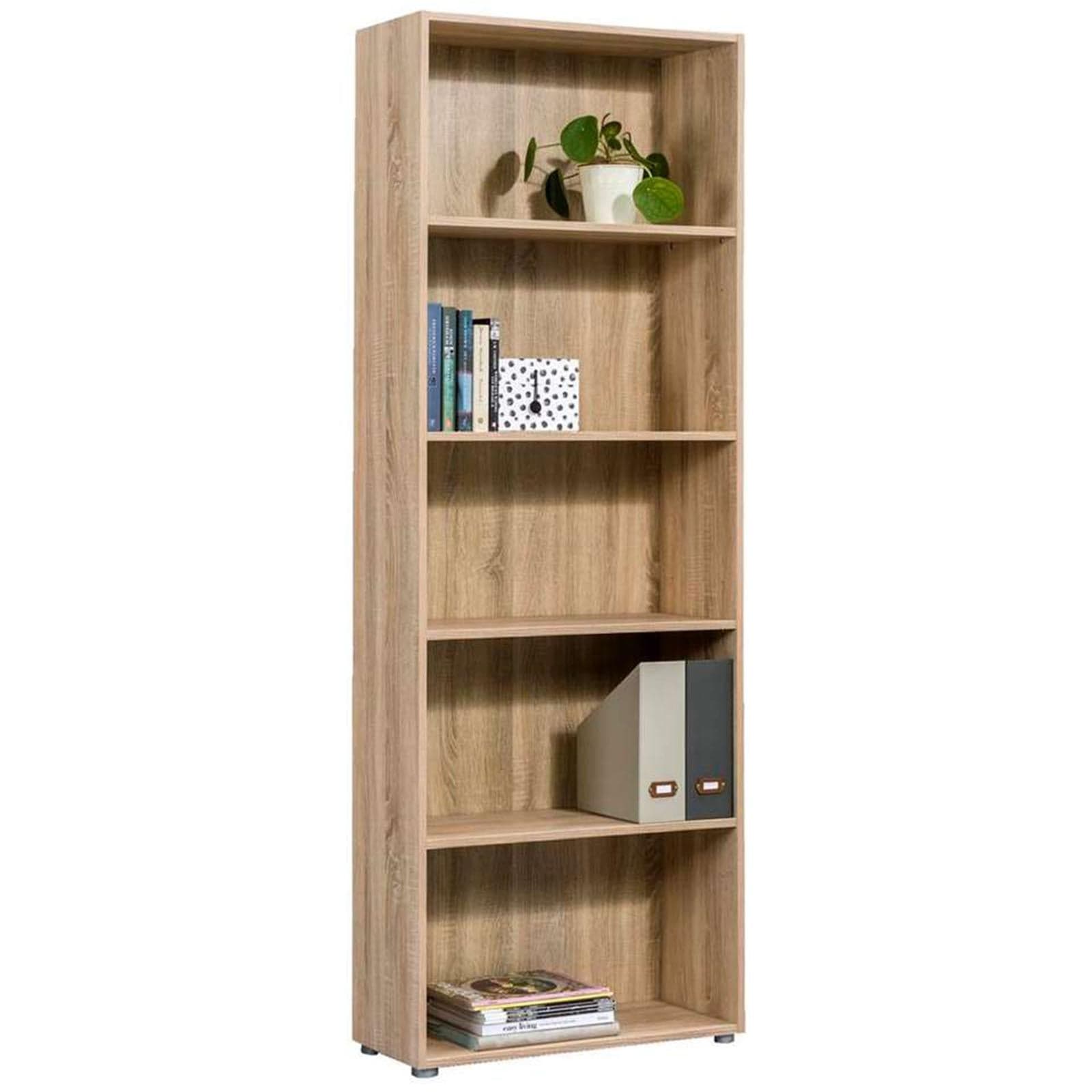 Libreria Alta in legno da ufficio e cameretta arredamento interno h 197 cm "Made in Italy" - 15