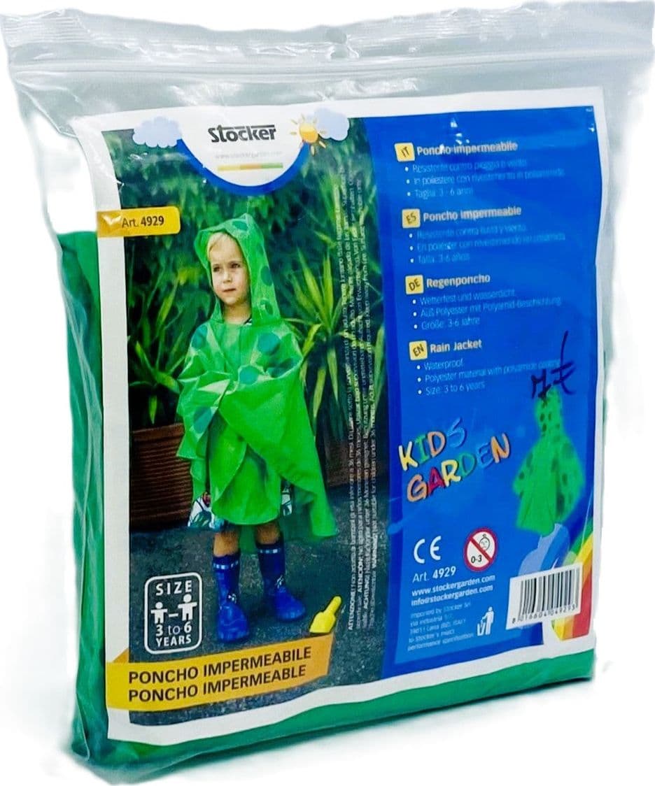 Poncho Impermeabile Kids Garden Taglia 3-6 anni Stocker in Giacche impermeabili Taliachicce.it - Milazzo, commercioVirtuoso.it