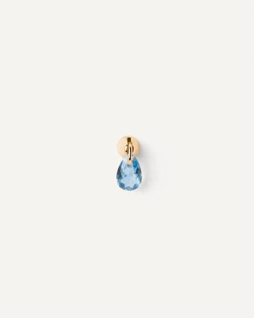 PDPAOLA - ORECCHINO A CERCHIO SINGOLO LILY BLU