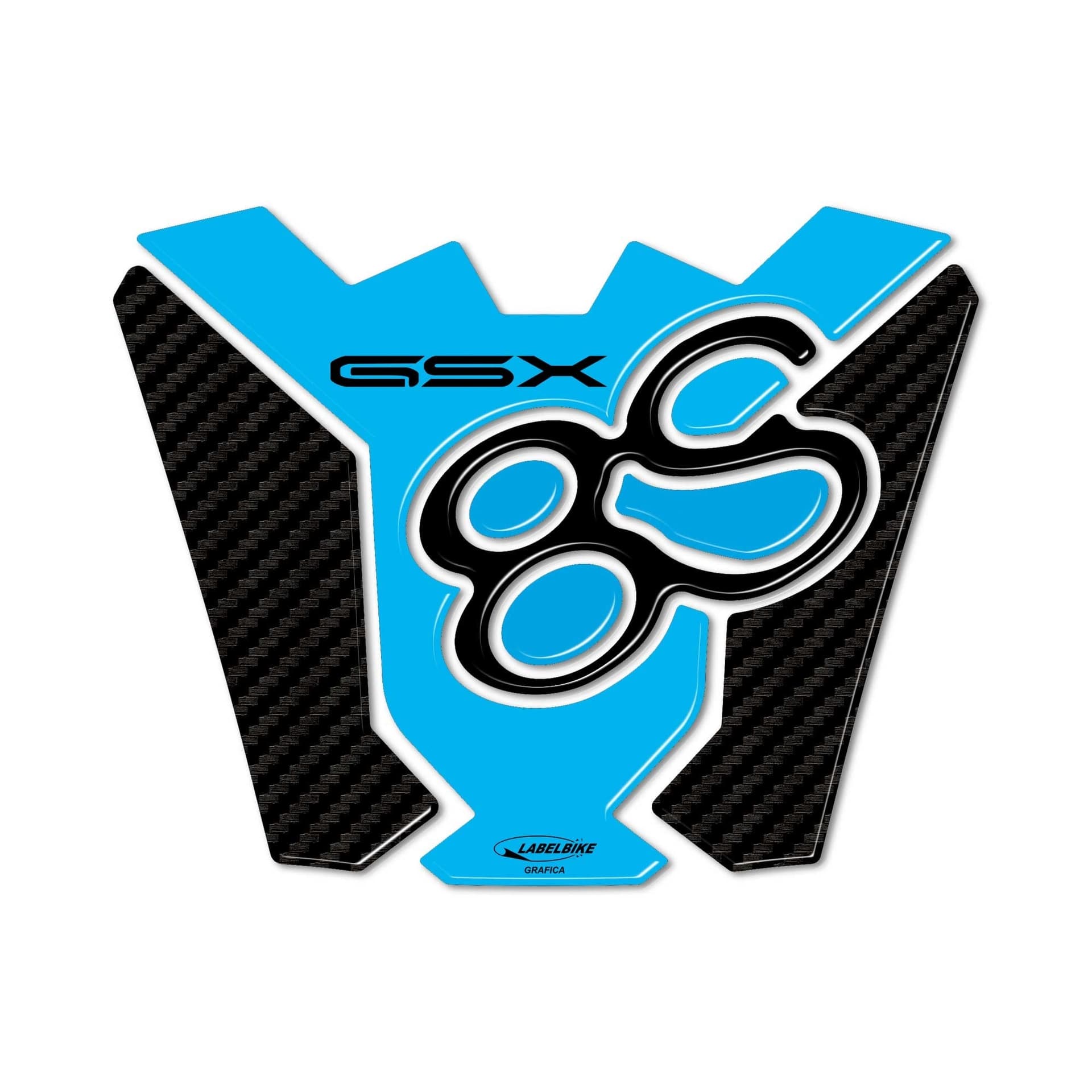 Adesivo Gel 3D Protezione Paraserbatoio moto compatibile con Suzuki GSX-8S in Decalcomanie adesivi e magneti LabelBike - Bibbiano, commercioVirtuoso.it