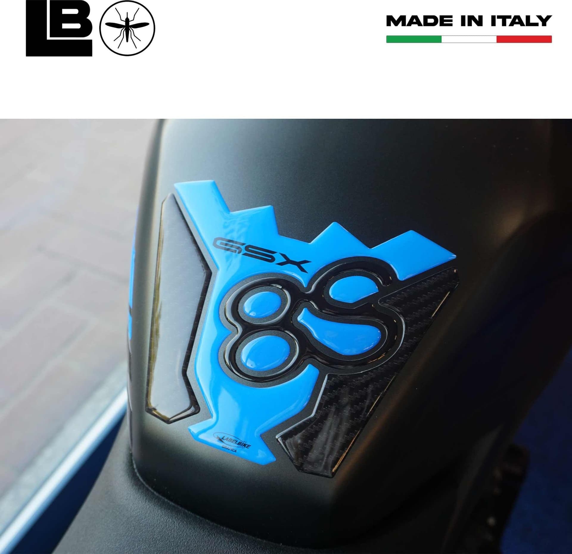 Adesivo Gel 3D Protezione Paraserbatoio moto compatibile con Suzuki GSX-8S in Decalcomanie adesivi e magneti LabelBike - Bibbiano, commercioVirtuoso.it
