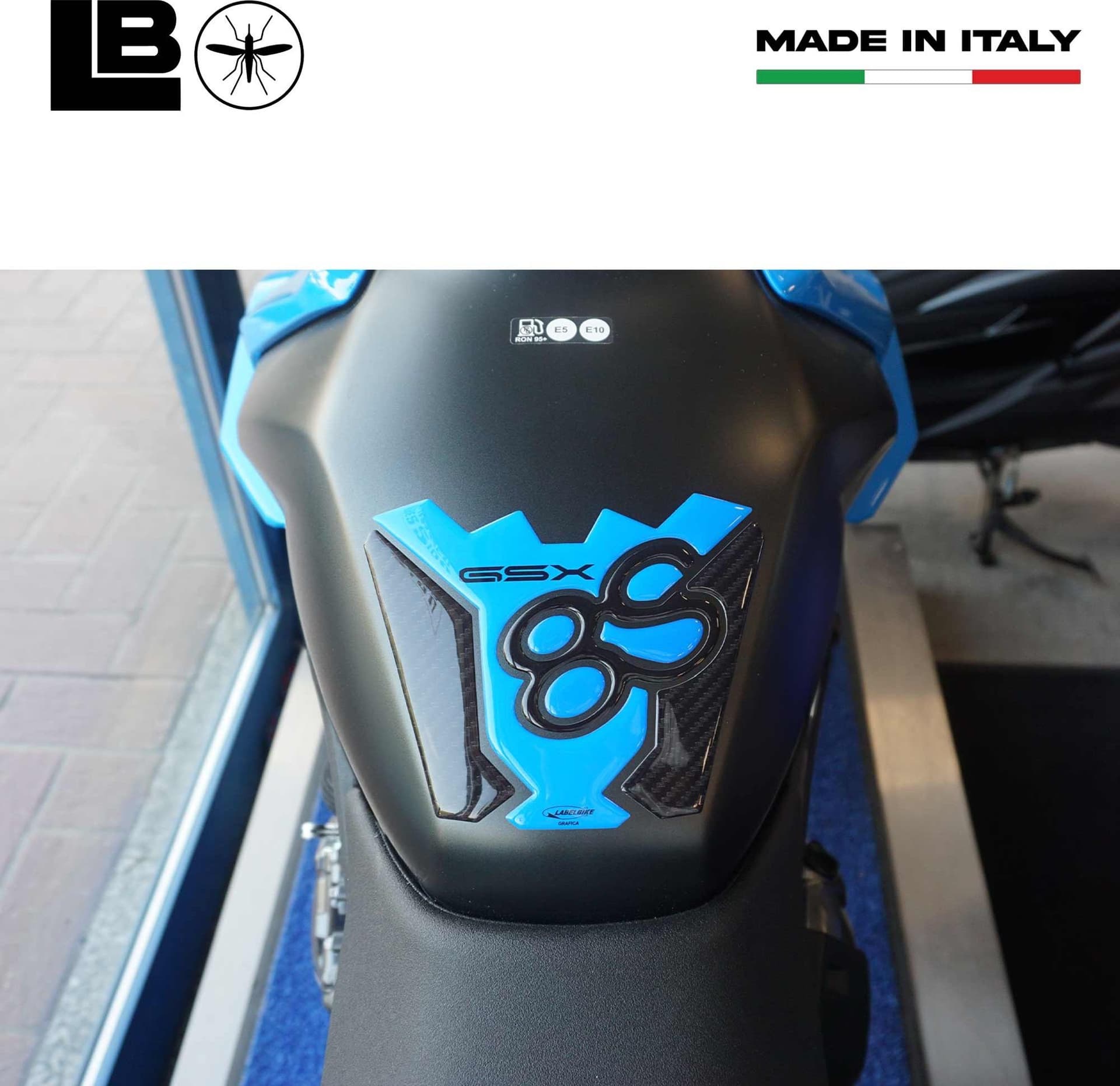 Adesivo Gel 3D Protezione Paraserbatoio moto compatibile con Suzuki GSX-8S in Decalcomanie adesivi e magneti LabelBike - Bibbiano, commercioVirtuoso.it