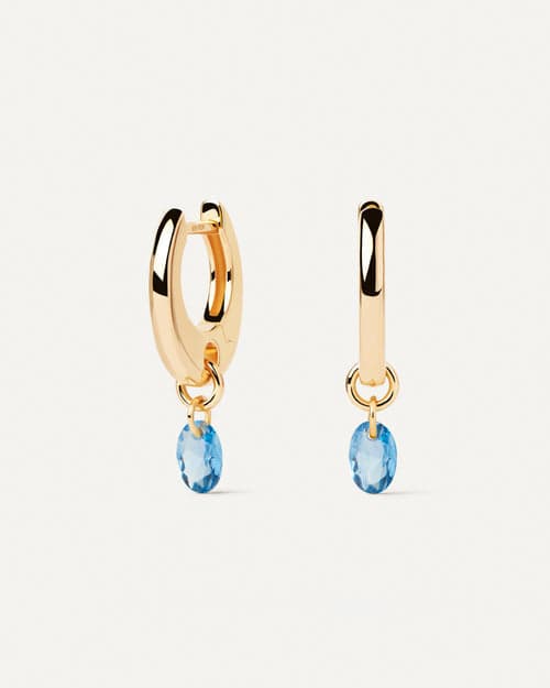 PDPAOLA - ORECCHINI A CERCHIO LILY BLU