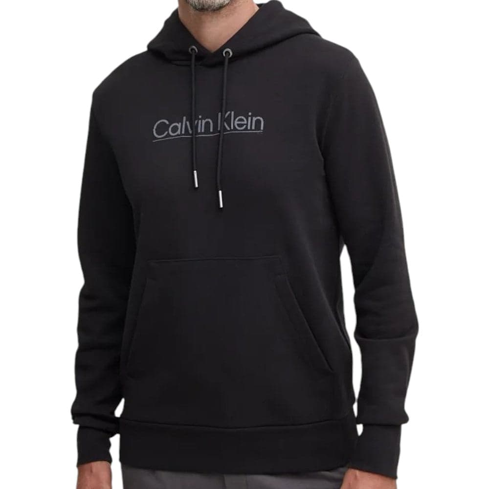 Calvin Klein felpa nera RAISED LINE LOGO K10K113576