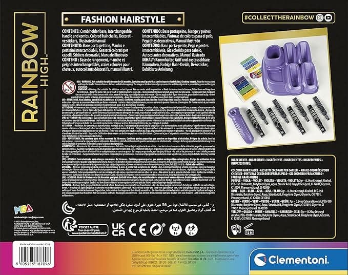 Clementoni -  Rainbow High-Fashion Hairstyle 18709 in Teste da truccare e pettinare Centro Bimbo - Siderno, commercioVirtuoso.it