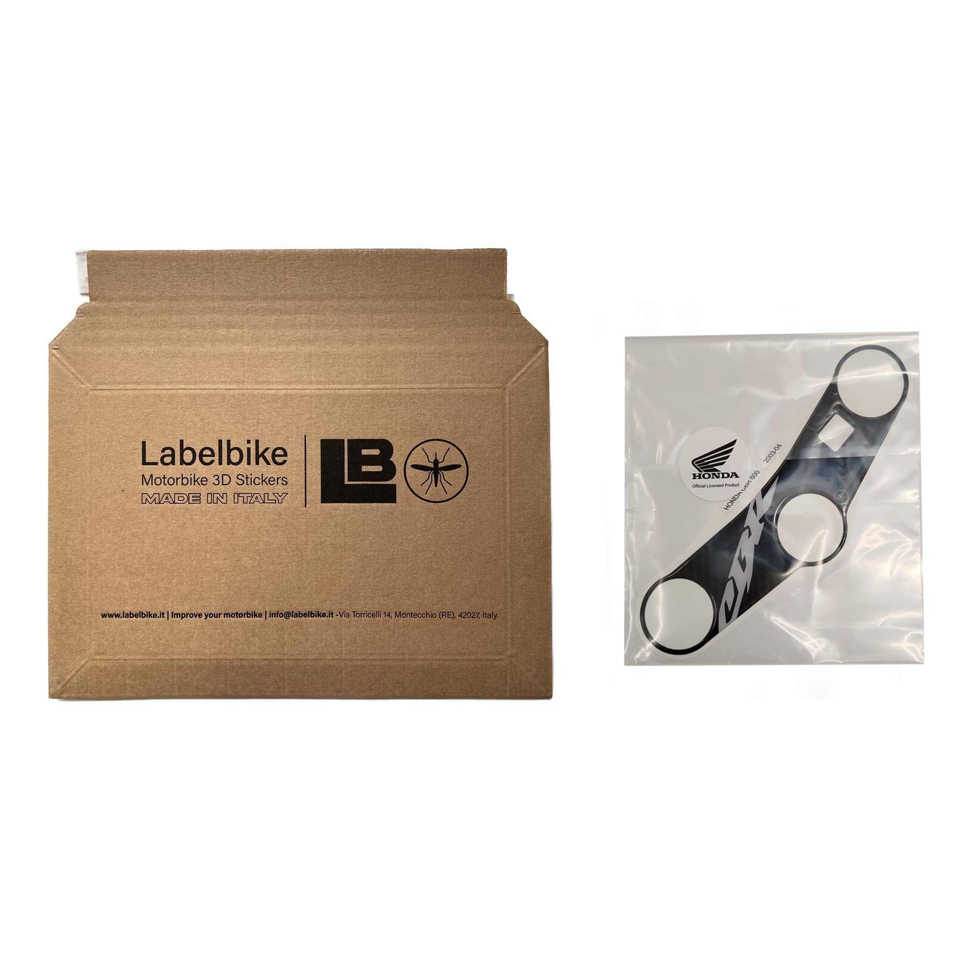 Adesivo Honda Protezione piastra sterzo forcella moto Cbr600rr 2003-04 Bianco in Decalcomanie adesivi e magneti LabelBike - Bibbiano, commercioVirtuoso.it