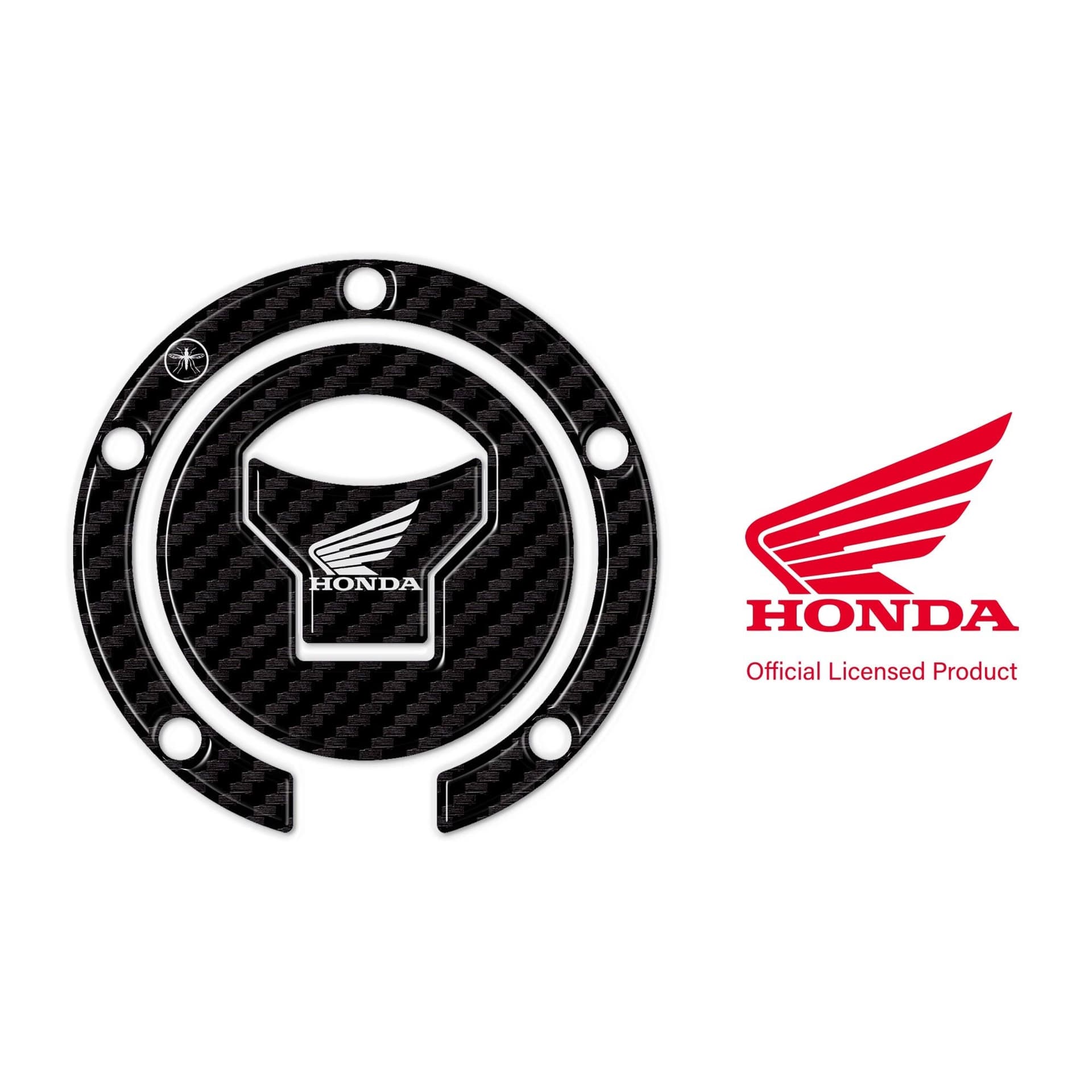 Adesivo Honda Protezione tappo serbatoio moto a 5 fori - Logo Honda Bianco in Decalcomanie adesivi e magneti LabelBike - Bibbiano, commercioVirtuoso.it