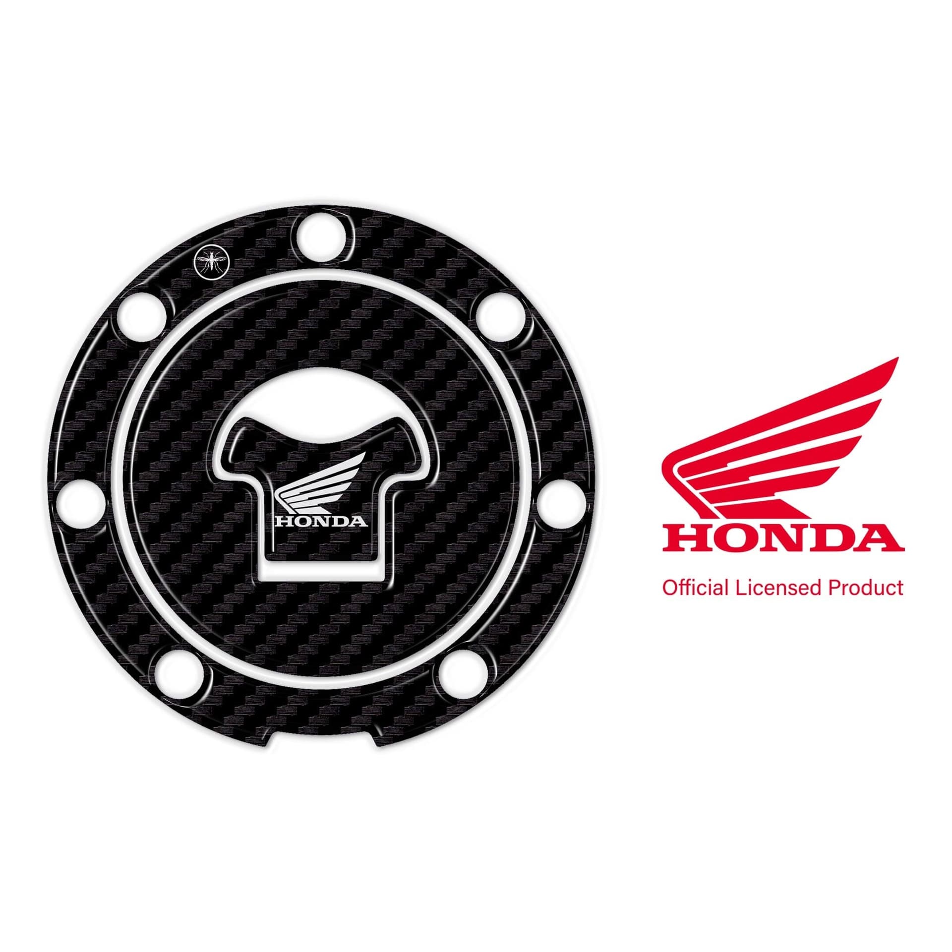 Adesivo Honda Protezione tappo serbatoio moto a 7 fori - Logo Honda Bianco in Decalcomanie adesivi e magneti LabelBike - Bibbiano, commercioVirtuoso.it