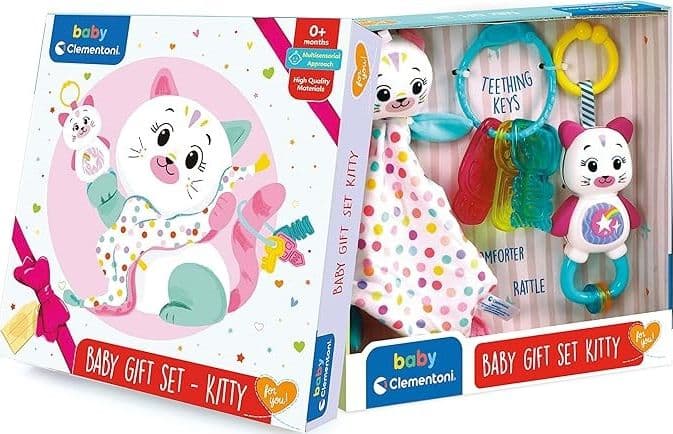 Baby Clementoni - Baby Gift Set Kitty Idea Regalo 17805