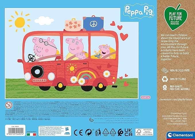 Clementoni - Supercolor Puzzle Peppa Pig 24 Pezzi 24221 in Puzzle classici Centro Bimbo - Siderno, commercioVirtuoso.it
