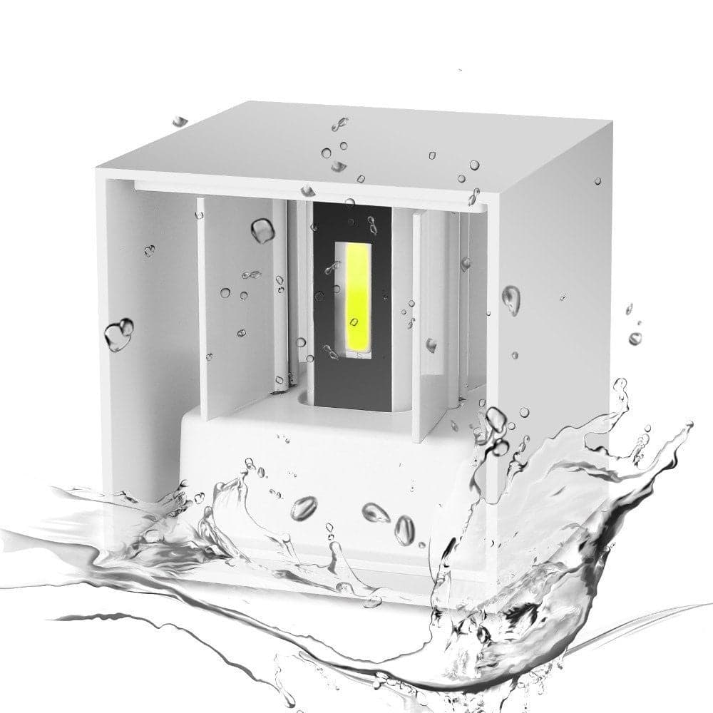 APPLIQUE A LED FARETTO CUBO LAMPADA DA PARETE MURO 12W LUCE DOPPIA IP65 BIANCO in Lampade da parete Trade Shop italia - Napoli, commercioVirtuoso.it