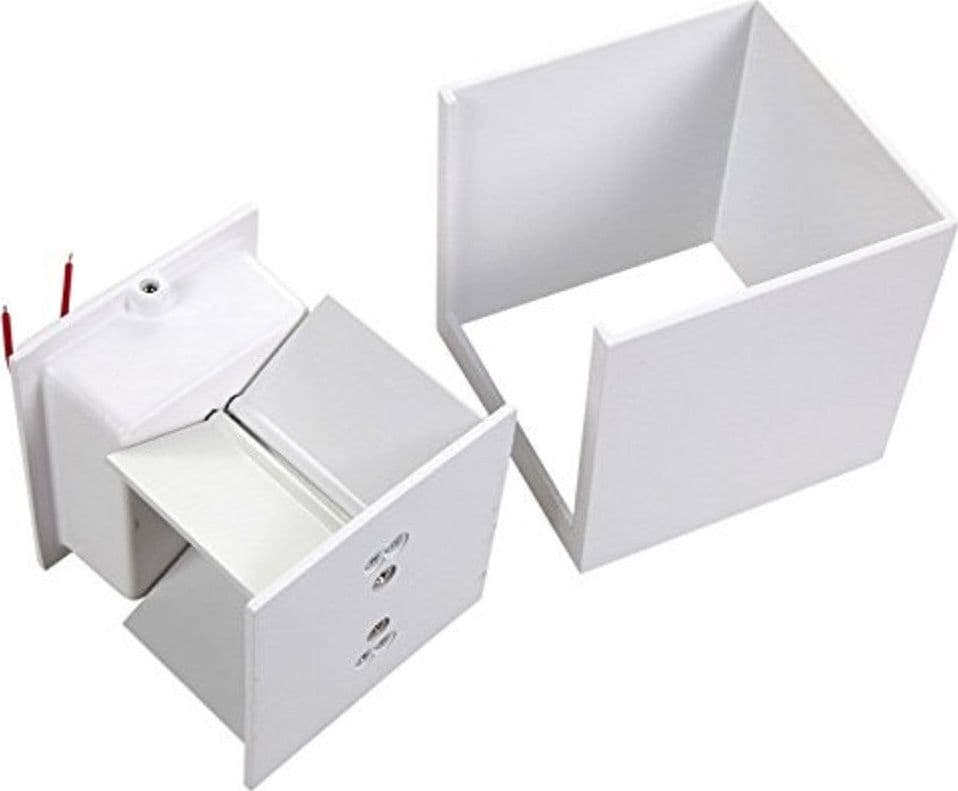 APPLIQUE A LED FARETTO CUBO LAMPADA DA PARETE MURO 12W LUCE DOPPIA IP65 BIANCO in Lampade da parete Trade Shop italia - Napoli, commercioVirtuoso.it