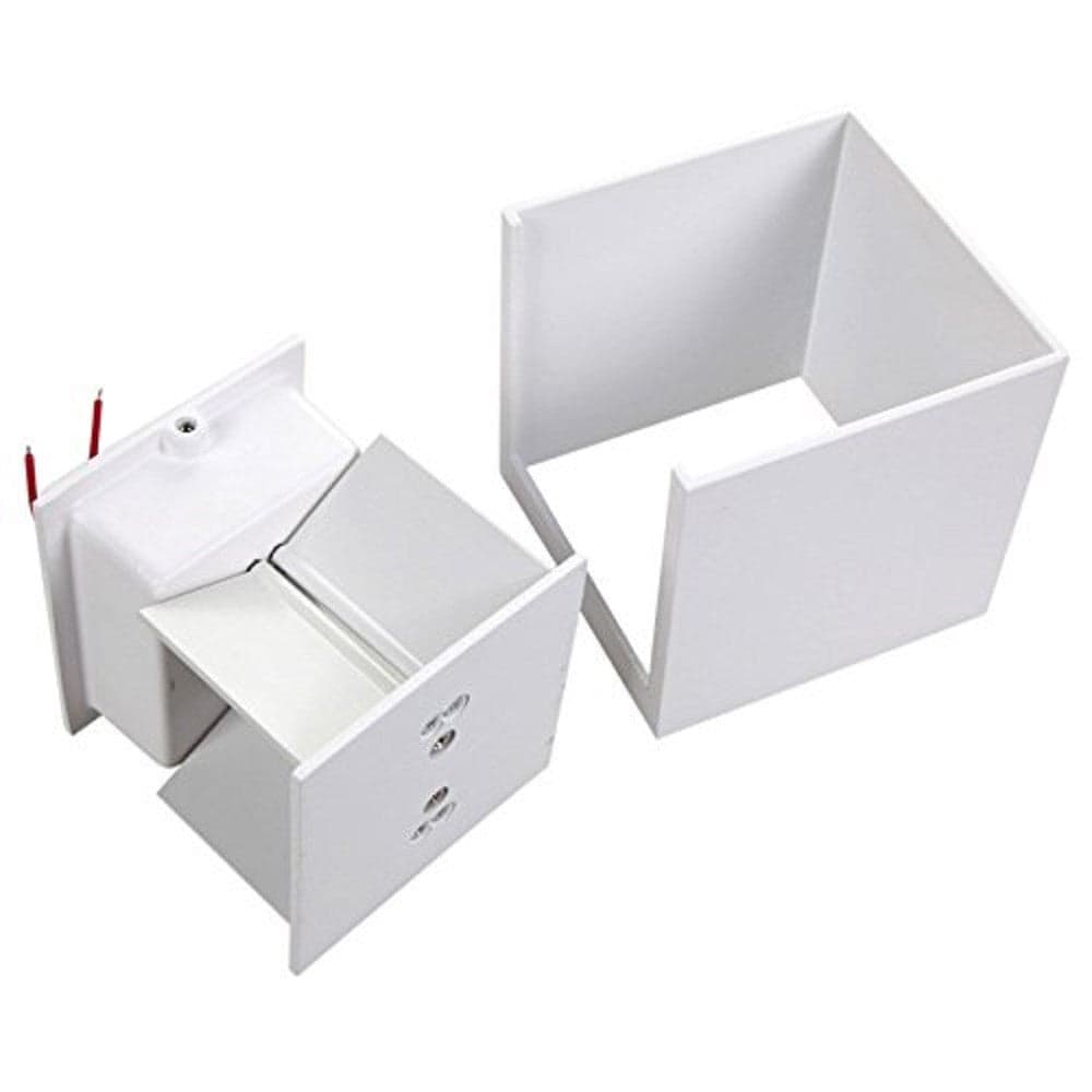 APPLIQUE A LED FARETTO CUBO LAMPADA DA PARETE MURO 12W LUCE DOPPIA IP65 BIANCO in Lampade da parete Trade Shop italia - Napoli, commercioVirtuoso.it