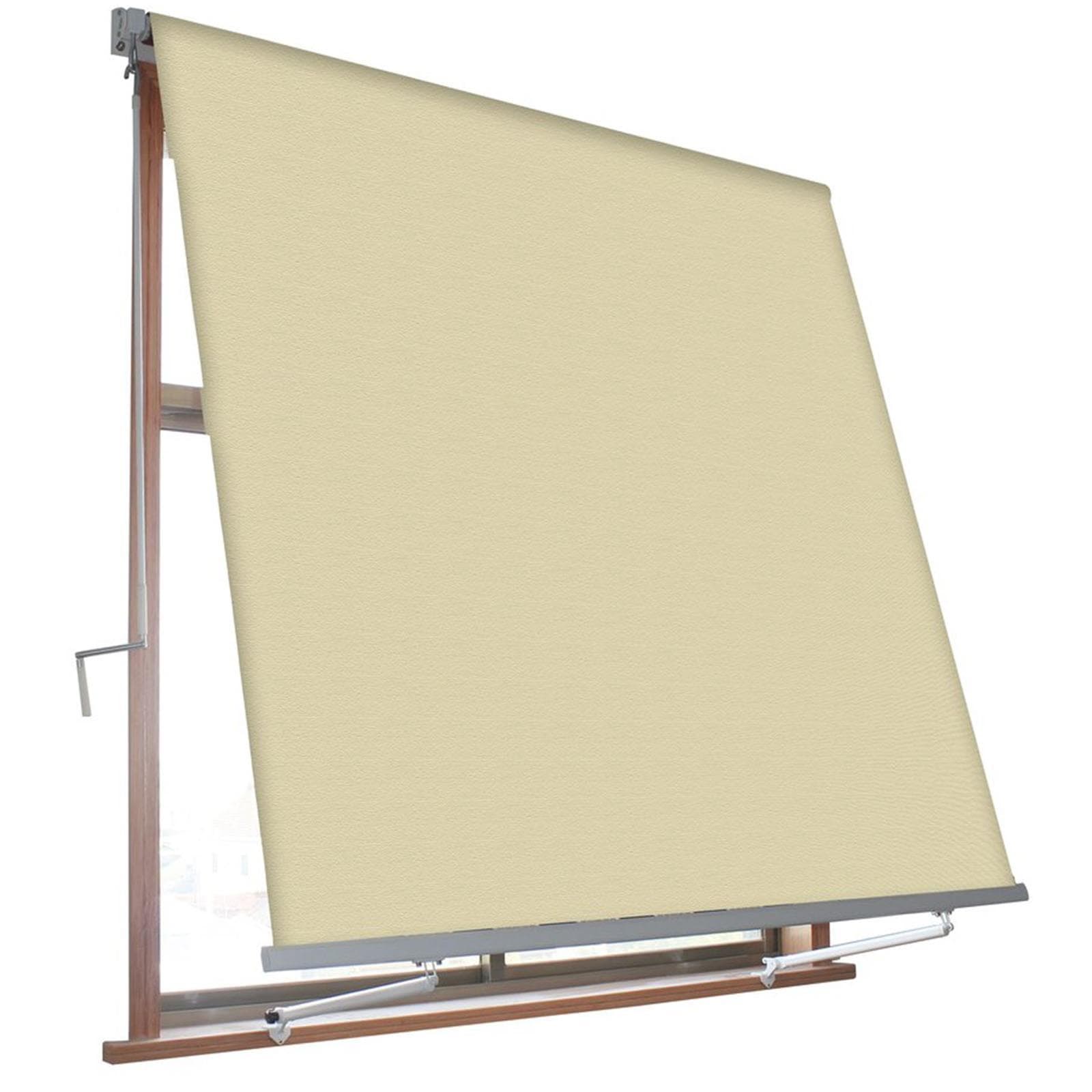 Tenda da sole a caduta "Milos" per balcone e veranda con braccetti telo impermeabile - 23